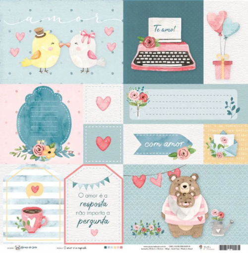 Papel Abraço de Urso O AMOR É A RESPOSTA - Imagem 2