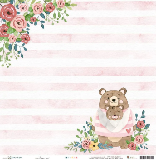Papel Abraço de Urso REGUE O AMOR - Image 2