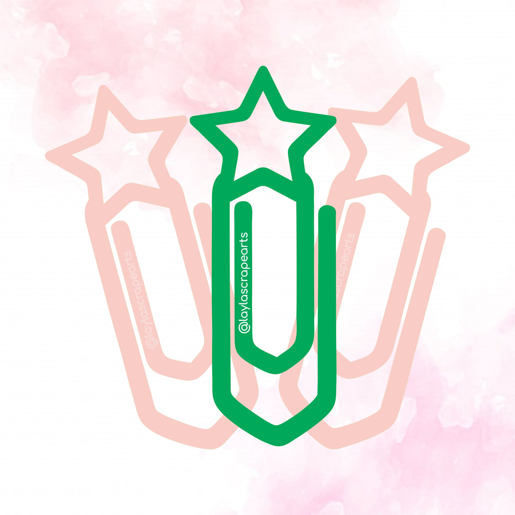 Marcador de Página Personalizado ESTRELA VERDE