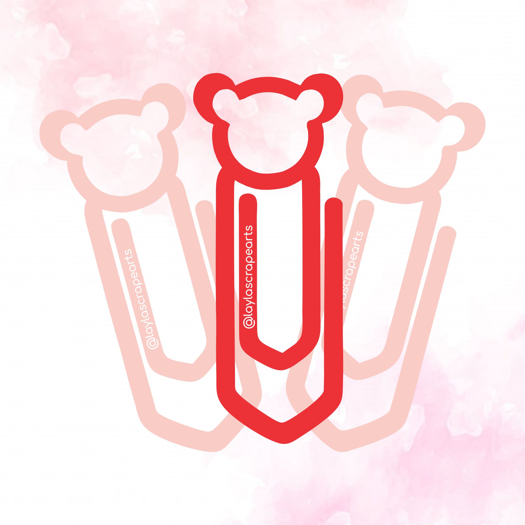 Marcador de Página Personalizado URSO VERMELHO