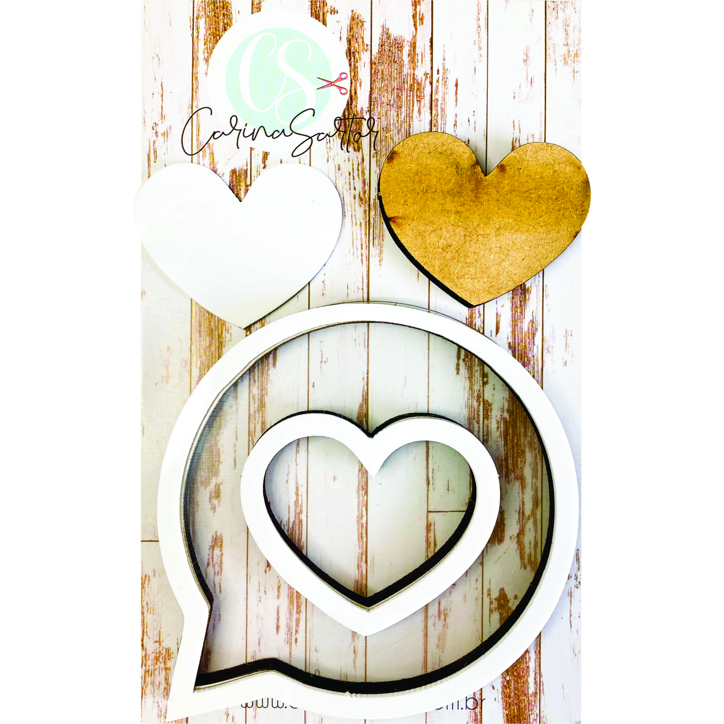 Estrutura para Shaker Box LOVE CHAT