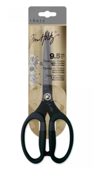 Tim Holtz Non-Stick Titanium Micro Serrated Mini Snips 5-Left-Handed