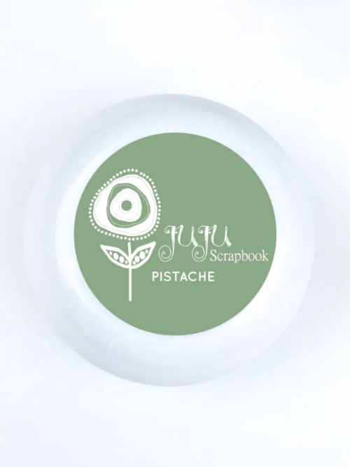 Carimbeira Juju Scrapbook Natureza PISTACHE