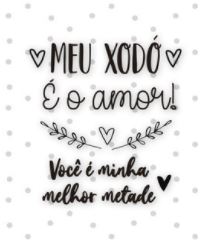 Cartela de Carimbos Espalhando Amor MEU XODÓ
