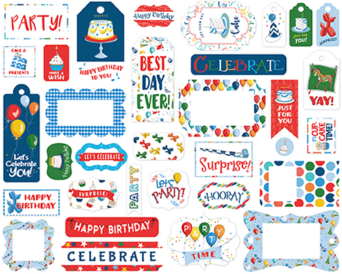 Diecuts Frames e Tags – Ephemera – LET’S CELEBRATE - Image 2