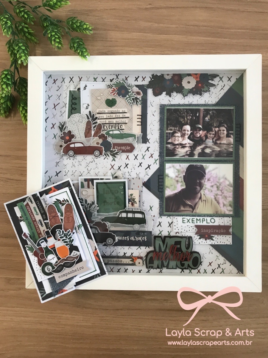 Aula ON LINE Layout com Moldura MEU MELHOR AMIGO - SEM KIT
