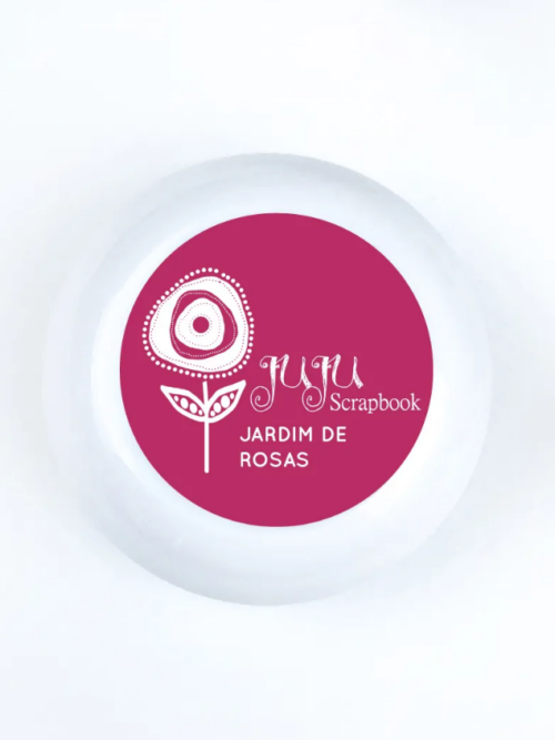 Carimbeira Juju Scrapbook Doçura JARDIM DE ROSAS