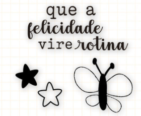 Cartela de Carimbos Carpe Diem ROTINA
