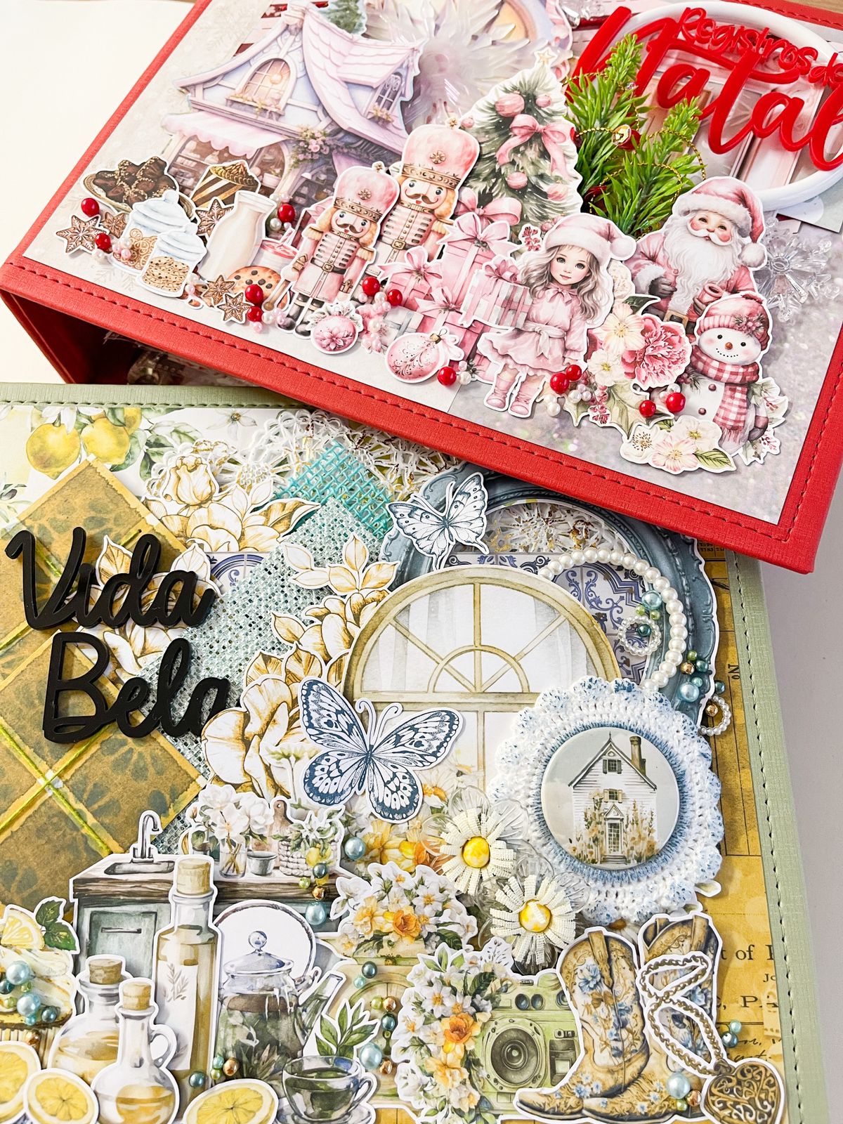 Kit 2 Álbuns 'REGISTROS DE NATAL" e "VIDA BELA" - AULA ON-LINE