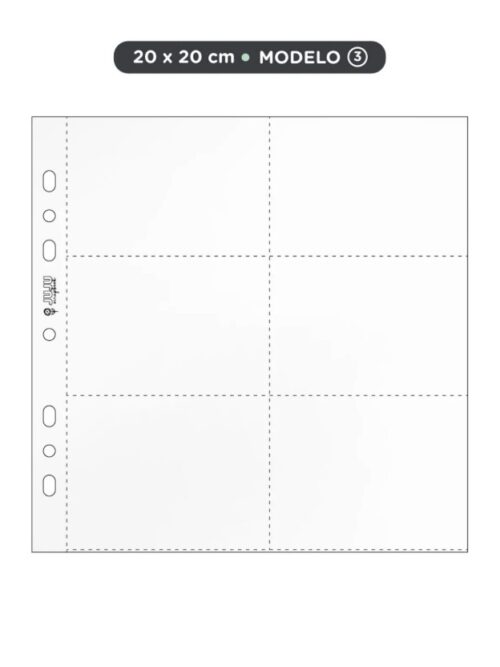 Refil Plástico 20X20 MODELO 3 – JUJU SCRAPBOOK